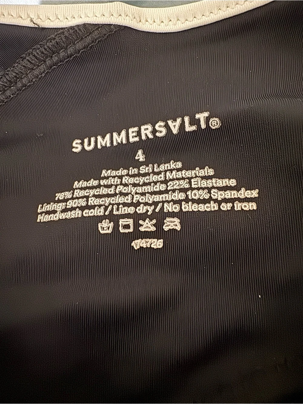 Summersalt black wrap one piece swimsuit